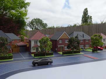 Architectural model of Foxbridge Manor, Castle Donington for Redrow Homes
