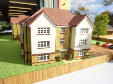 Architectural model of Monchelsea Park, Maidstone for Redrow