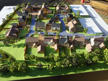 Architectural model of Rutherstone, Hawkesbury Upton for Spitfire Homes