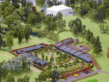 Architectural model of Sunningdale Park for Berkeley Homes