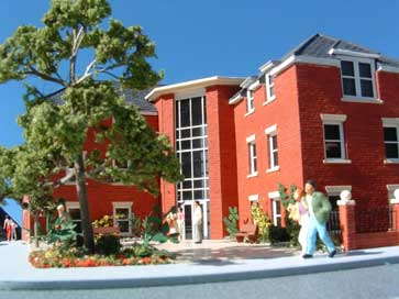 Architectural model of Tudor Court project