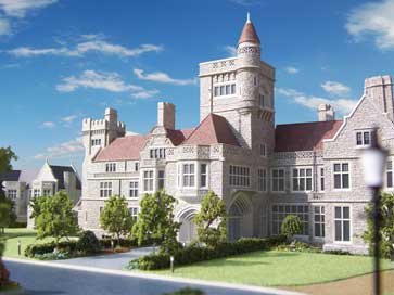 Architectural model of Haseley Manor for Spitfire Homes